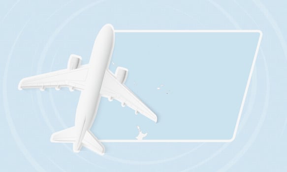 Tonga Travel Illustration with Plane and National Flag. Airplane Flying Over Tonga Map. vector