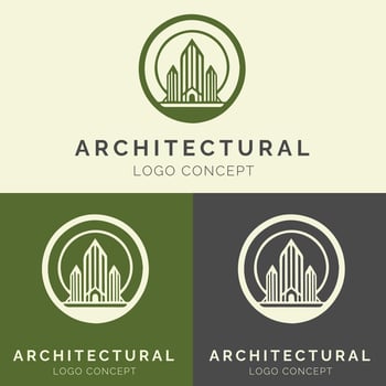 Architectural logo design template illustration vector