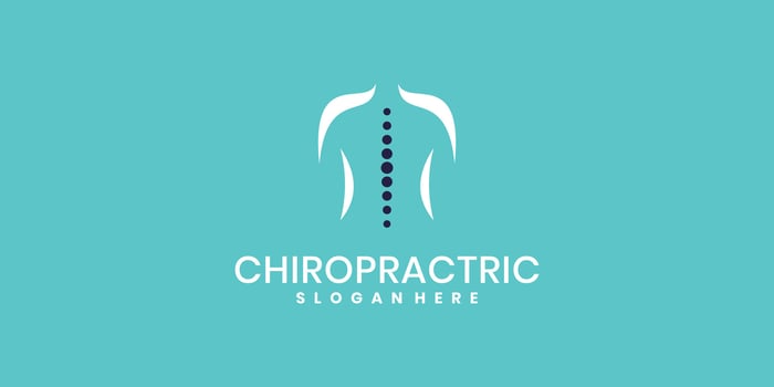 Abstract physiotherapy logo design icon vector