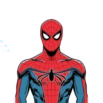 Spiderman Red Hero vector