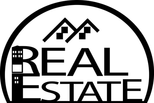 The real estate logo vector