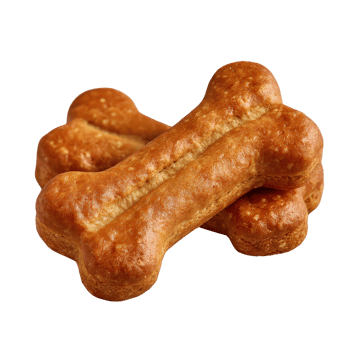 Freshly Baked Dog Treats in Bone Shape for Happy Pets and Healthy Snacks png