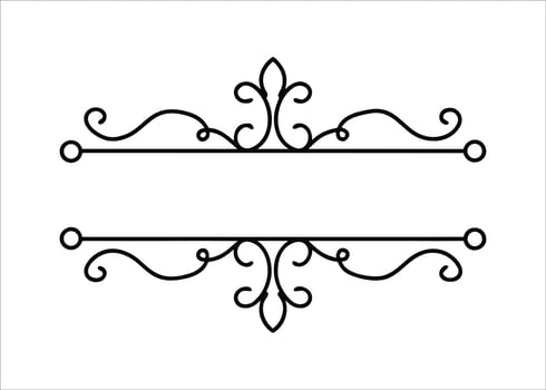 Elegant art deco style decorative line divider and text border design featuring classic geometric motifs and sophisticated flourishes vector