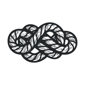 Creative knot design for modern art and branding projects vector
