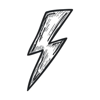 Bold lightning bolt design for dynamic creative projects vector