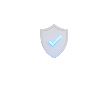 Isolated verification shield icon on transparent surface conveying digital security assurance and png
