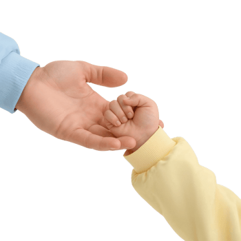 A gentle touch representing early connections and infinite care with a neutral backdrop png