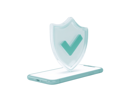 Smartphone protection shield concept showcasing enhanced digital security and safety features on png