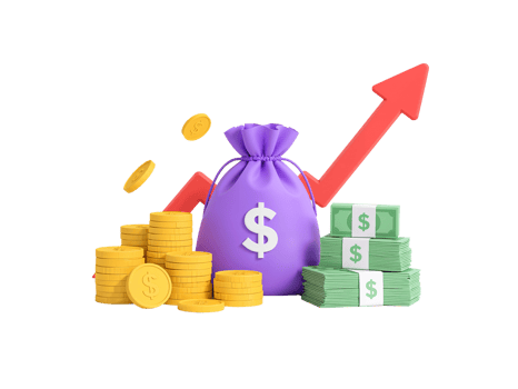 Envisioning Financial Success Investments and Growth Illustrated on an Isolated Backdrop png