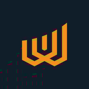 WUI Letter Initial Logo Design Template Illustration vector