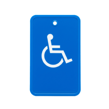 Accessibility symbol sign for wheelchair access and disability services png