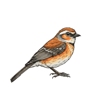 Colorful bird illustration with detailed plumage wild animal icon png