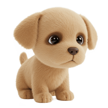 Cute puppy dog digital illustration animal friend pet graphic design png