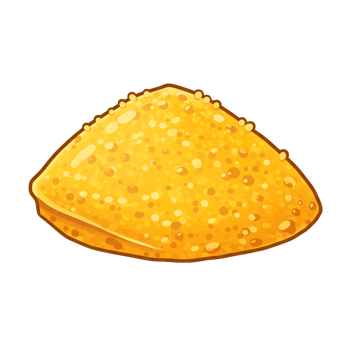 Golden crepe food illustration culinary art breakfast dessert single folded pancake png