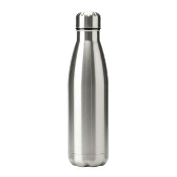 Reusable stainless steel water bottle for hydration and sustainable lifestyle png