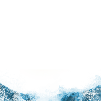 Powerful sea waves crashing with foam and splash isolated on transparent background png