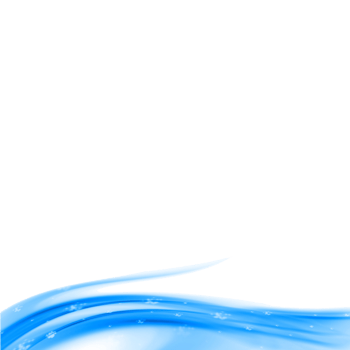 Abstract blue wave isolated on transparent background for a clean and fresh design png