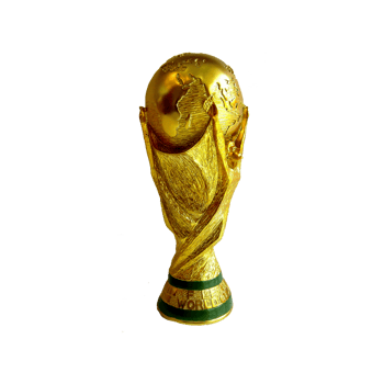 The fifa world cup trophy, a symbol of global soccer championship success isolated on transparent background png
