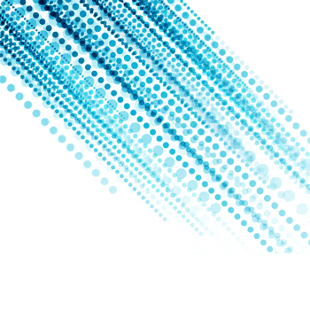 Abstract blue dotted lines pattern isolated on transparent background png