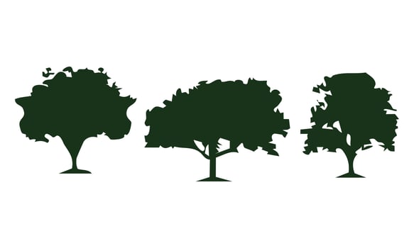 Minimalist Forest Tree Design vector