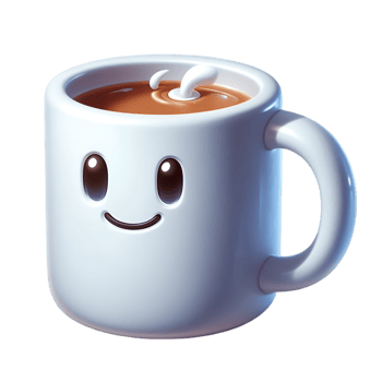 White coffee mug happy smiling face and hot drink png