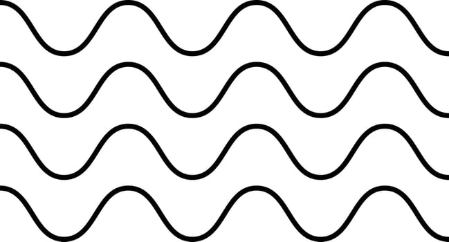 wavy zigzag pattern line. Horizontal geometric decoration element. creates a dynamic. sea ocean symbol. transverse horizontal line vector
