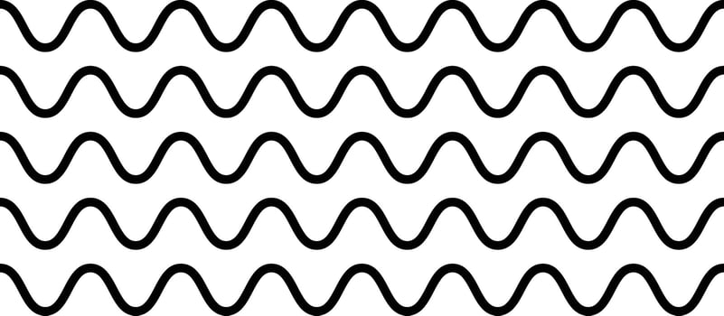 wavy zigzag pattern line. Horizontal geometric decoration element. creates a dynamic. sea ocean symbol. transverse horizontal lines, vector