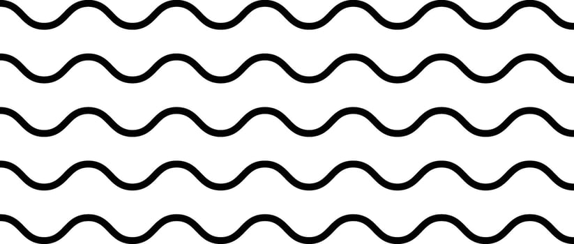 wavy zigzag pattern line. Horizontal geometric decoration element. creates a dynamic. sea ocean symbol. transverse horizontal lines. vector