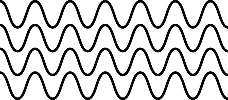 wavy zigzag pattern line. Horizontal geometric decoration element. creates a dynamic. sea ocean symbol. transverse horizontal lines vector