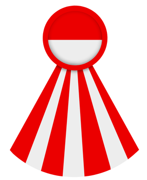 Indonesian Flag Themed Rosette independence day Illustration for National Celebration png