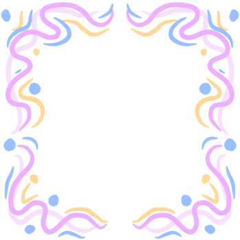 A square frame with a swirl pattern png