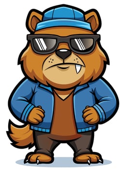 Beaver Mascot Character for Branding and Logo vector