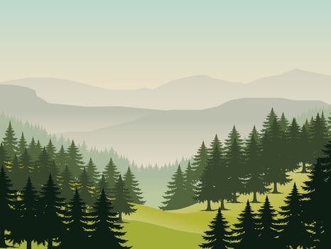 Nature wallpaper from graphic design vector