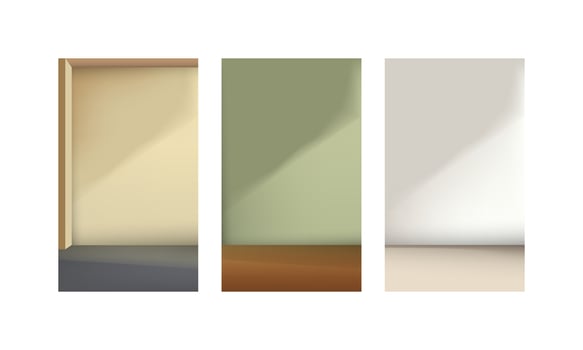 Set interior design for decorate vector
