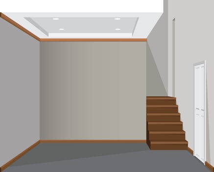 Interior design for graphic vector