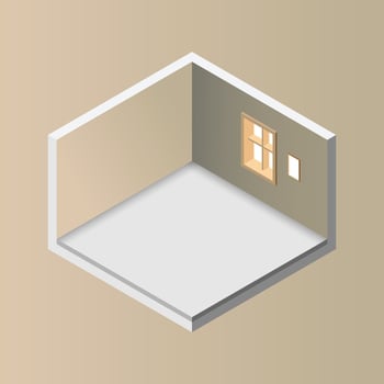 Interior design isometric style vector