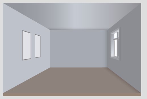 Room interior design for decoration vector