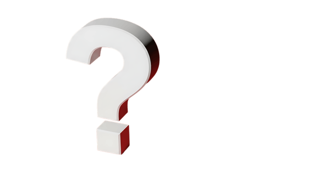 3d illustration of 3d white question mark isolated on transparent background png