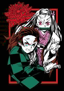 Tanjiro power up nezuko vector