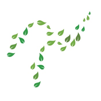 Green leaf ecology nature element background vector