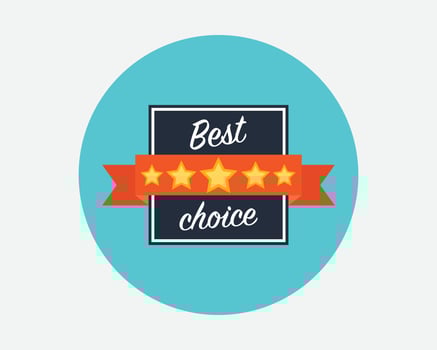 Award Winning Best Choice Recommendation vector