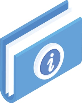 Info Folder Icon vector