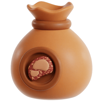 Distribution of Sacrificial Meat 3D Ilustration png
