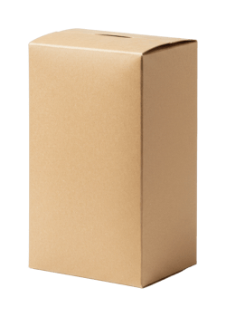 Plain cardboard box packaging for shipping and storage solutions. png