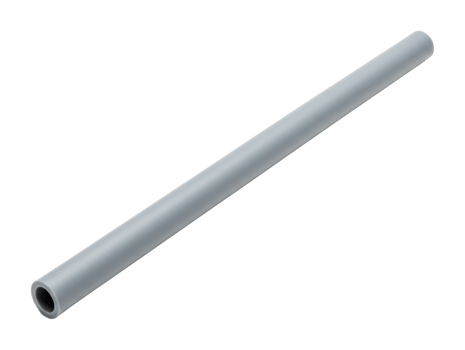 Gray plastic pipe cylinder. png