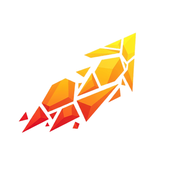 Dynamic Abstract Geometric Rocket Arrow png