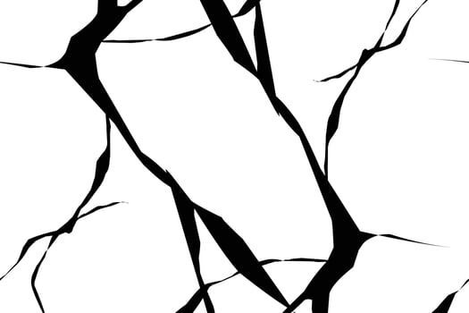 Cracked wall background vector
