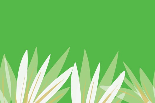 A green background with white grass vector