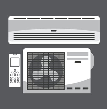 Ac cooling air conditioner vector