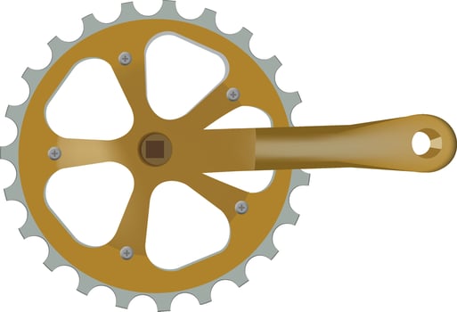 bicycle crown pinion vector